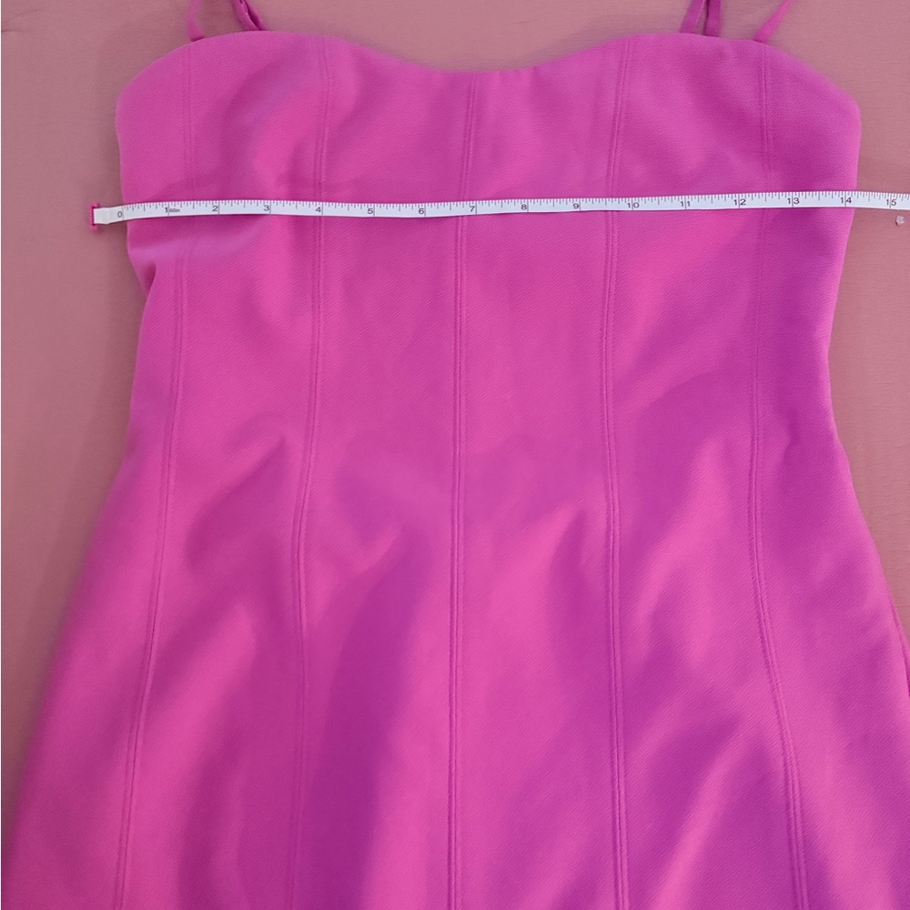 Abercrombie & Fitch size Medium hot pink mini dress w/ cut outs - Picture 11 of 12